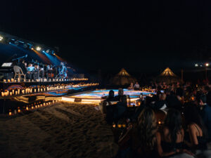 A private concert at Nara Escape desert camp in Dubai.